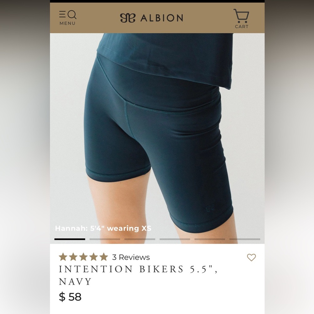 Albion Fit Intention Biker Shorts